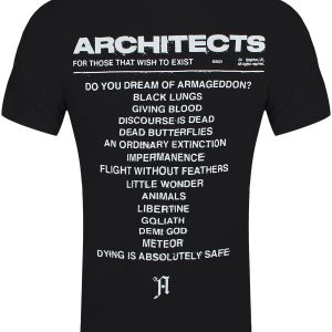 Architects FTTWTE Cover Men’s Black Organic Fairtrade T-Shirt