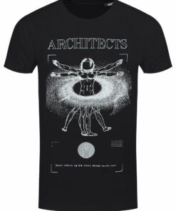 Architects Vitruvian Mens Black Organic Fairtrade T Shirt 1