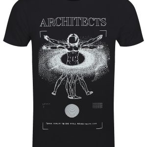 Architects Vitruvian Mens Black Organic Fairtrade T Shirt 1