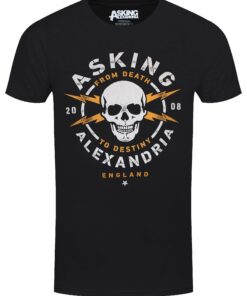 Asking Alexandria Danger Mens Black T Shirt 1
