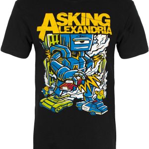 Asking Alexandria Killer Robot Mens Black T Shirt 1