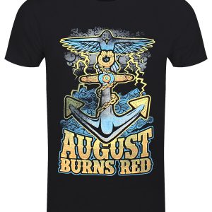 August Burns Red Dove Anchor Mens Black T Shirt 1