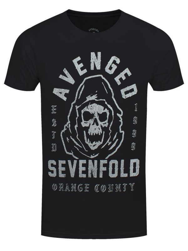 Avenged Sevenfold So Grim Orange County Men’s Black T-Shirt