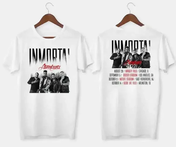 Aventura Inmortal 2021 Tour Shirt