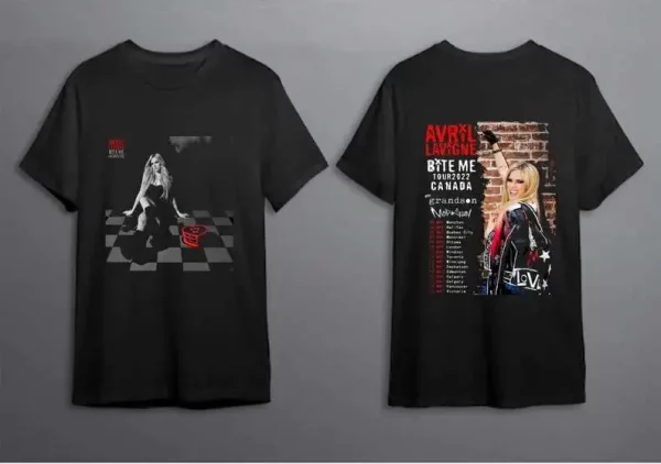 Avril Lavigne bite me tour 2022 Shirt