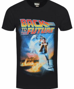 Back To The Future Poster Mens Black T Shirt 1