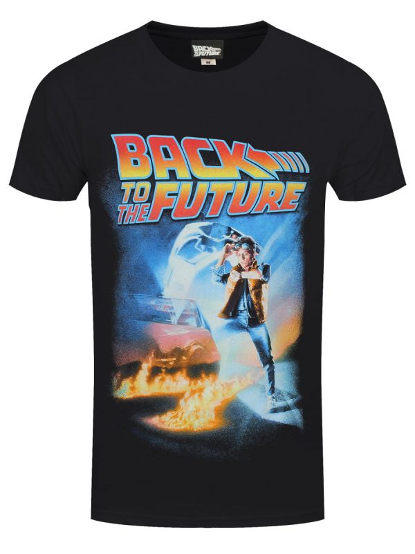 Back To The Future Poster Men’s Black T-Shirt