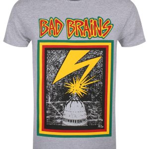 Bad Brains The Yellow Tape Men’s Grey T-Shirt