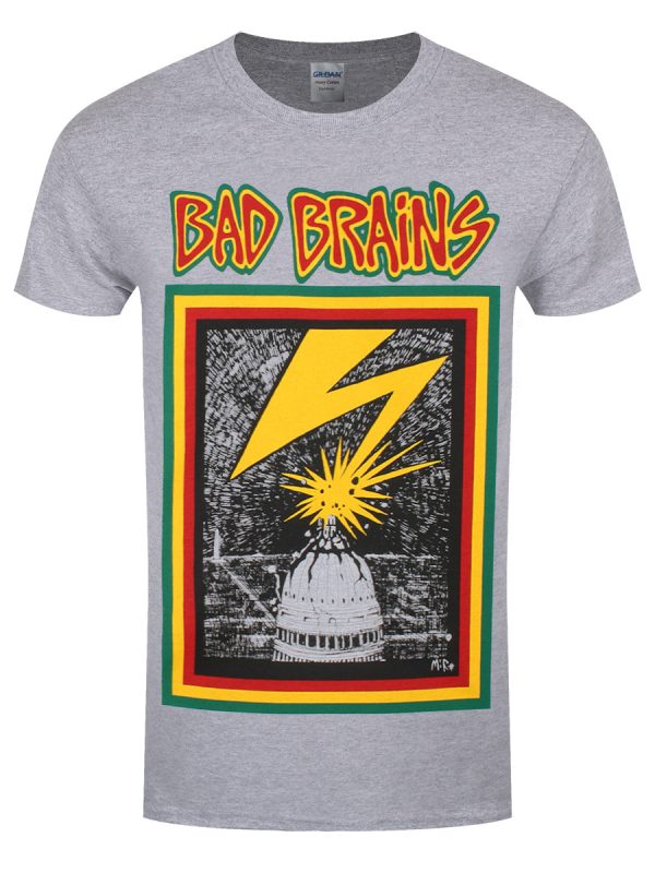 Bad Brains The Yellow Tape Men’s Grey T-Shirt