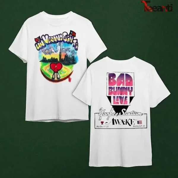 Bad Bunny World is  Hottest Tour 2022 GRAFFITI Yankee Stadium Shirt