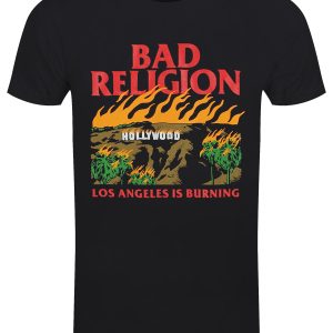 Bad Religion Burning Mens Black T Shirt 1