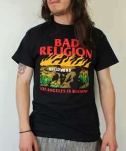 Bad Religion Burning Mens Black T Shirt 3