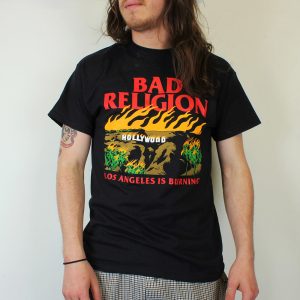 Bad Religion Burning Mens Black T Shirt 3