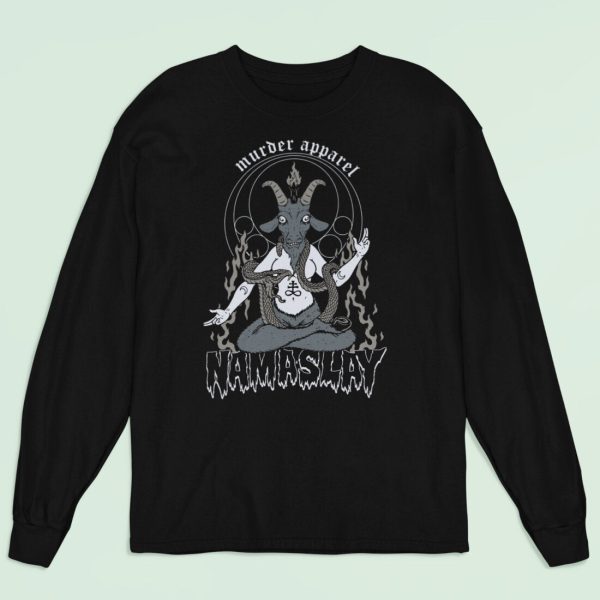 Baphomet Namaslay Long Sleeve Shirt