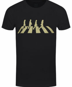 Beatles Abbey Road Silhouette Mens Black T Shirt 1