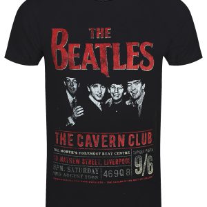 Beatles Cavern 63 Mens Black 100 Recycled Eco T Shirt 1