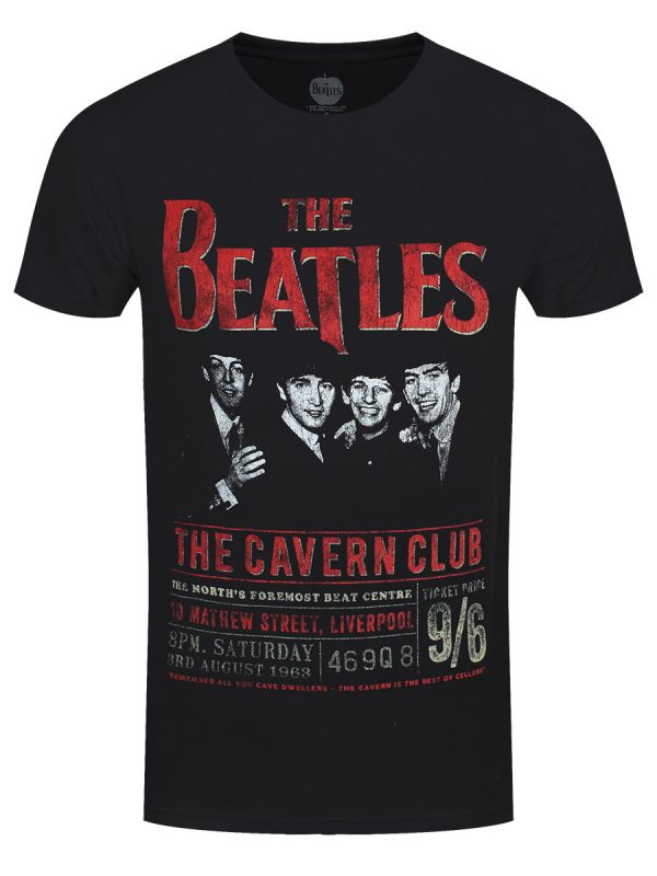 Beatles Cavern ’63 Men’s Black 100% Recycled Eco T-Shirt