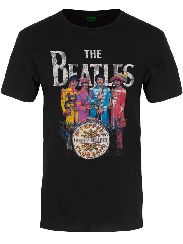 Beatles Sgt Pepper Men’s Black T-Shirt