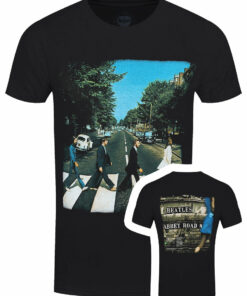 Beatles Vintage Abbey Road Mens Black T Shirt 1