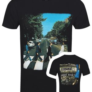 Beatles Vintage Abbey Road Mens Black T Shirt 1