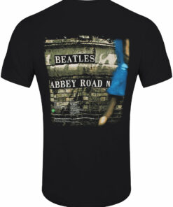 Beatles Vintage Abbey Road Mens Black T Shirt 2