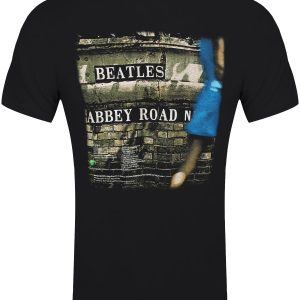 Beatles Vintage Abbey Road Mens Black T Shirt 2