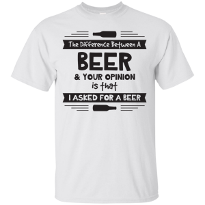 Beer Opinion Black Version T-Shirt