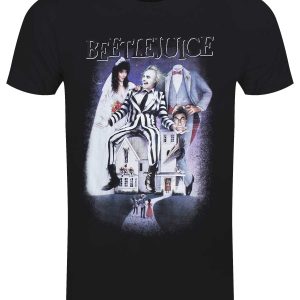 Beetlejuice Poster Logo Men’s Black T-Shirt