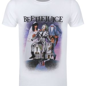 Beetlejuice Poster Mens White T Shirt 1