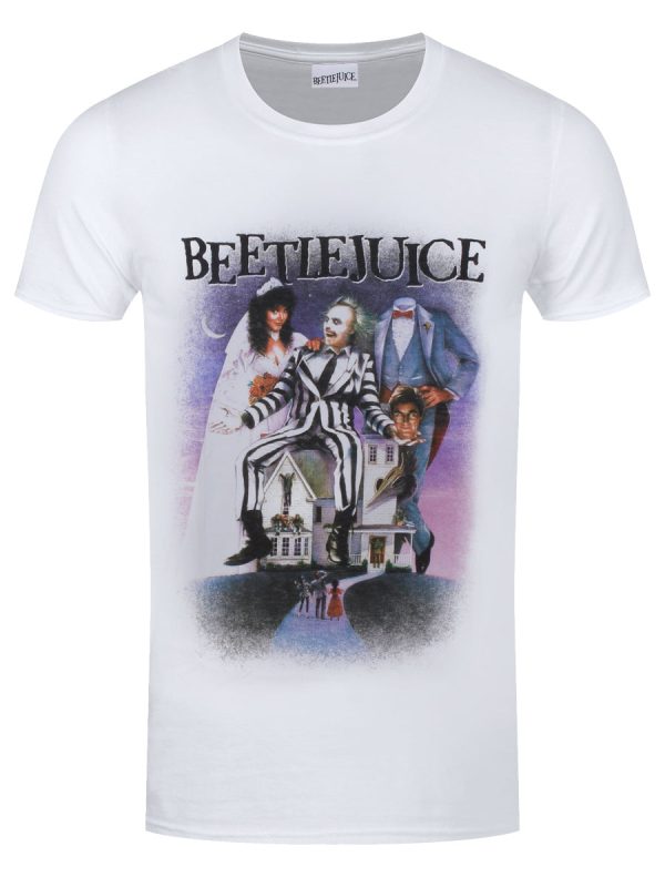 Beetlejuice Poster Men’s White T-Shirt