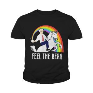 Bernie Sanders riding Unicorn feel the bern shirt 1