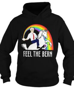 Bernie Sanders riding Unicorn feel the bern shirt 2