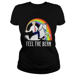 Bernie Sanders riding Unicorn feel the bern shirt 3