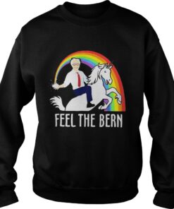 Bernie Sanders riding Unicorn feel the bern shirt 4