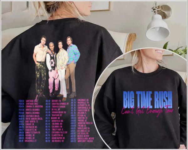 Big Time Rush Band Can’t Get Enough Tour 2023 Shirt