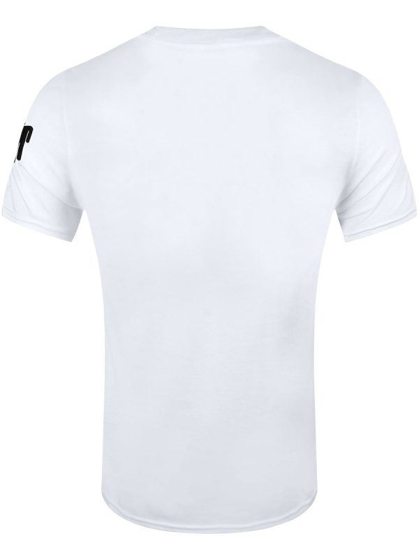 Billie Eilish Black Racer Logo Men’s White T-Shirt