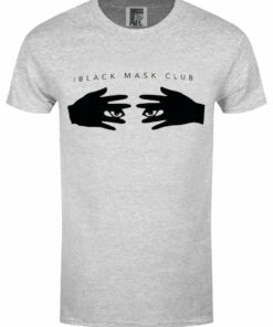 Birds Of Prey Black Mask Club Mens Heather Grey T Shirt 1