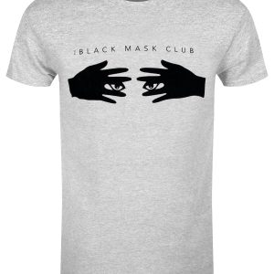 Birds Of Prey Black Mask Club Mens Heather Grey T Shirt 1