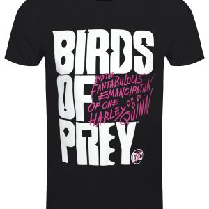 Birds Of Prey Logo Mens Black T Shirt 1