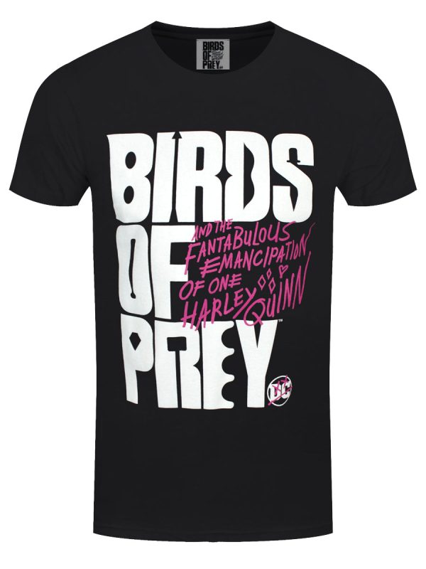 Birds Of Prey Logo Men’s Black T-Shirt