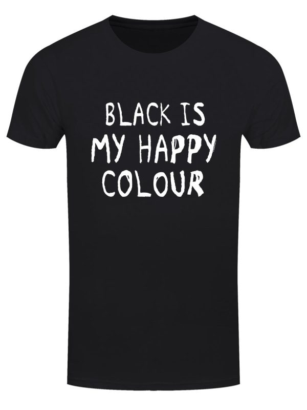 Black Is My Happy Colour Men’s Black T-Shirt