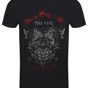 Black Sabbath The End Reading Skull Men’s Black T-Shirt