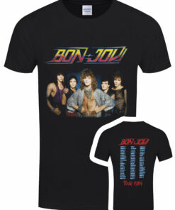 Bon Jovi 84 Tour Mens Black T Shirt 1