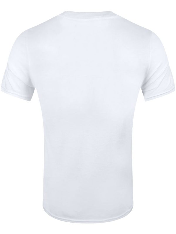Bowie Halftone Flash Face Men’s White T-Shirt