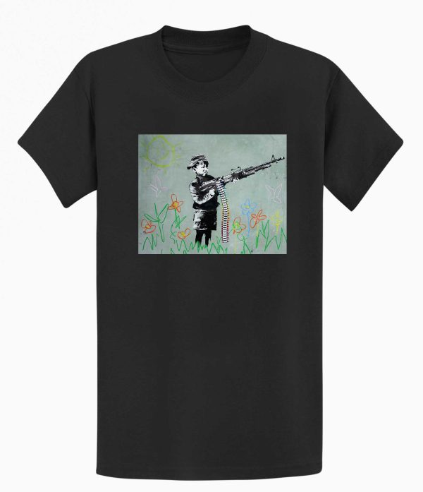 Boy With machine gun T-shirt