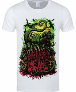 Bring Me The Horizon Dinosaur Mens White T Shirt 1