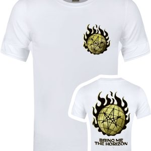 Bring Me The Horizon Globe Men’s White T-Shirt