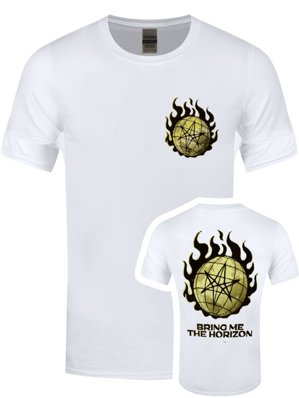 Bring Me The Horizon Globe Men’s White T-Shirt
