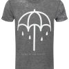 Bring Me The Horizon Umbrella Men’s Charcoal Grey Burnout T-Shirt