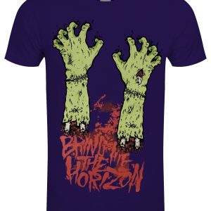 Bring Me The Horizon Zombie Hands Men’s Purple T-Shirt